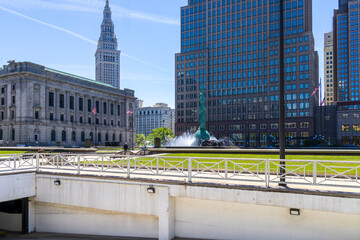 Naklejka premium The Fountain of Eternal Life in Cleveland Ohio USA