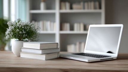 Fototapeta premium Revolutionizing education with online courses and webinars. Ever