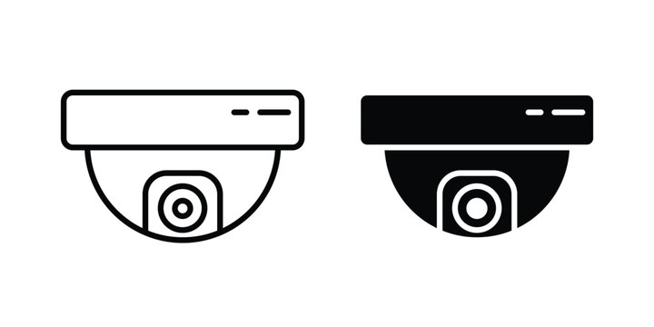 Dome cctv camera icon