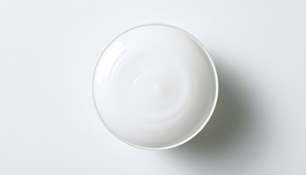 Minimalist white cream texture, representing skincare and cosmetics.