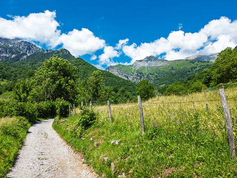View of Grigna mountain from Valsassina