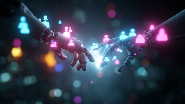 Creating future paths: human and ai partnership imagery. Virtual