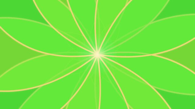 Green leaf pattern creates a vibrant and lively background scene