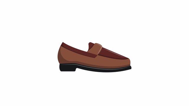 Brown leather loafer, perfect for formal events or casual outings. Classic, stylish, comfortable, and elegant footwear for a masculine look.