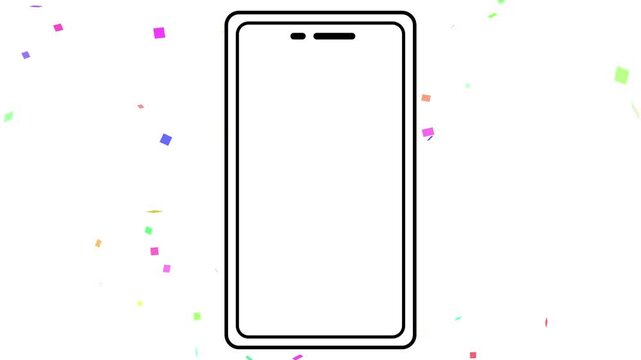 パソコン, スマホ, PC, 紙吹雪, 集中線, 効果線, 漫画, ノートパソコン, コンピュータ, ノート, テクノ, ビジネス, モニター, サイバー, コミュニケーション, オフィス, ネットワーク, 鍵盤, 正月, クリスマス, メリークリスマース, 携帯, 電話, ハロウィン, Personal computer, smartphone, PC, confetti, speed line