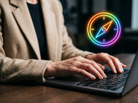 Start up bootstrap business laptop typing office desk