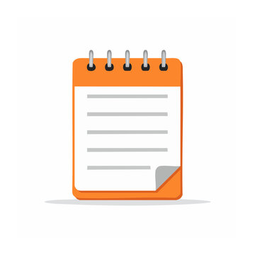 3D orange folder with blue tabs and documents