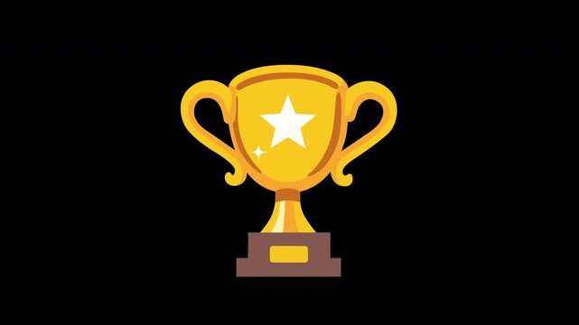 Trophy achievement animation
