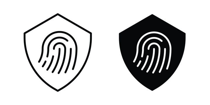 Biometric security icon