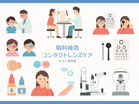 眼科検査・コンタクトレンズケアセット