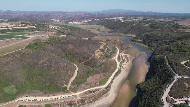Aerial View of Odeceixe in Portugal