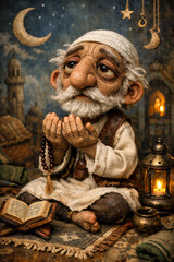 Obraz premium Man praying