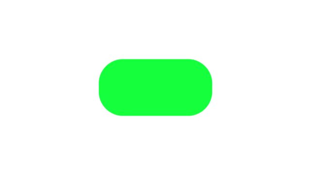Abstract green liquid blob morphing and floating with smaller droplets on a white background. Seamless 2D fluid animation.