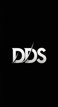 DDS Logo Design with Sharp Slash Effect.
