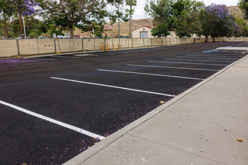 Obraz premium parking lot in the street