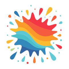 Fototapeta premium Flat design vector of fire burst explosion