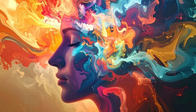 Colorful Mindscape - A Portrait of Inner Thoughts and Emotions.