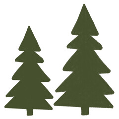 Fototapeta premium christmas tree pine isolated on white