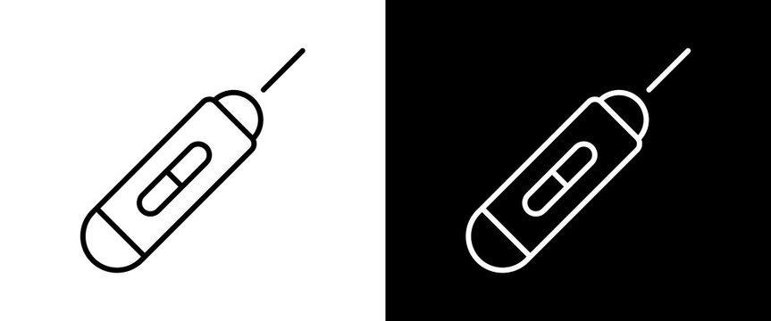 Laser Pointer white and black icon set design