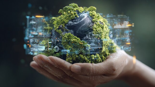 A world in our hands: symbolizing global conservation efforts. T