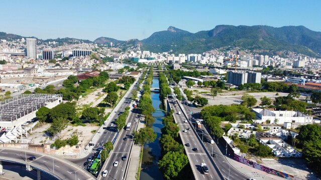 Centro do Rio de Janeiro, Rio de Janeiro, Brasil, drone, vista a&eacute;rea, aerial view, downtown Rio, centro hist&oacute;rico, Ba&iacute;a de Guanabara, Guanabara Bay, Quinta da Boa Vista, Museu Nacional, Museu Zool&oacute;gic