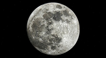 Obraz premium Full Moon in the Night Sky.