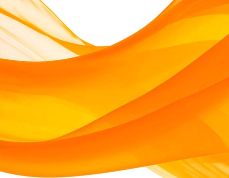 A vibrant, flowing abstract design in shades of orange and yellow