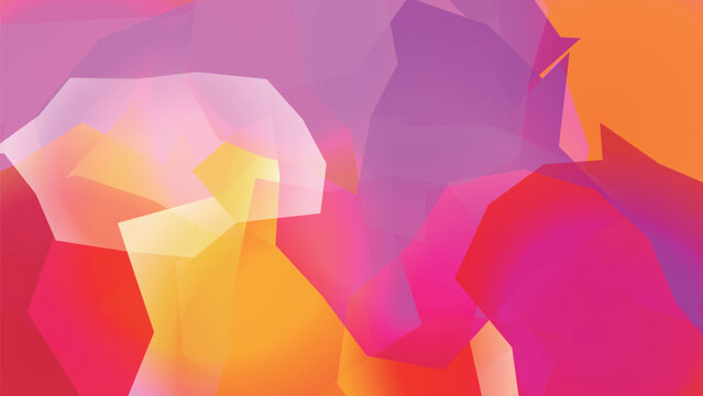 Vibrant Abstract Polygonal Geometric Colorful Pattern