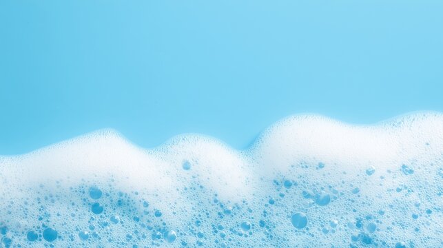 Soap foam and shampoo texture, surface with bubbles