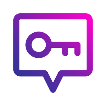 keyword line gradient icon