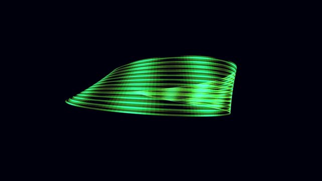 abstract topological mobius strip 3d