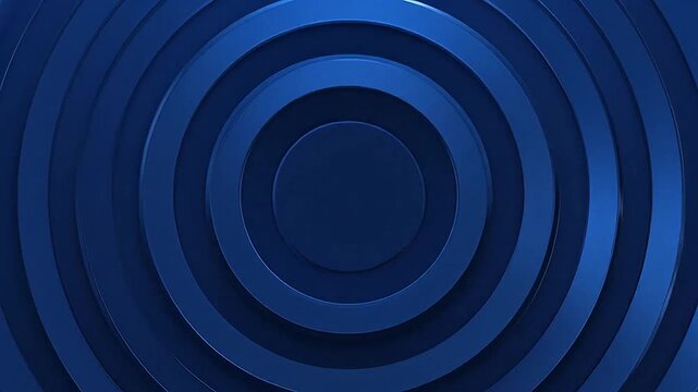 Abstract dark blue background with concentric circular layers
