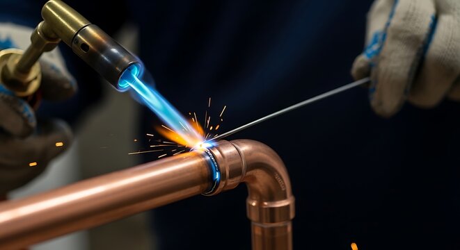 Soldering Copper Pipes with a Torch