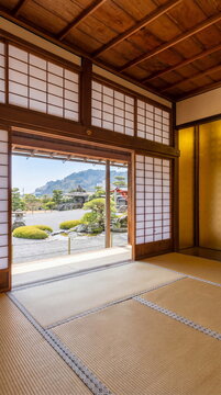 atami Room Overlooking the Sengan-en Garden, Kagoshima, Japan
仙巌園、畳、鹿児島、日本