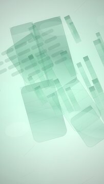 Minimalist mint green hexagonal pattern