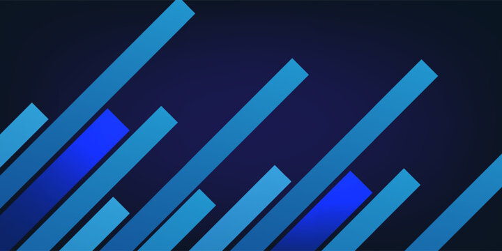 Geometric statistic of blue gradient presentation.