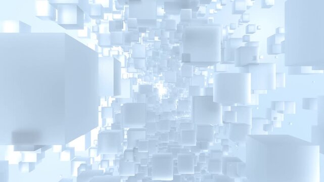 Background Cube BOX Front FlyThrough B 15sec frosted glass Reflaction
