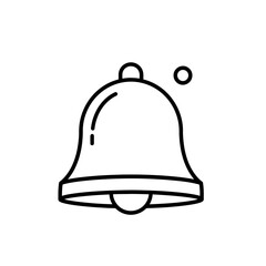Fototapeta premium A bell illustration rings loudly outdoors with notification symbol.