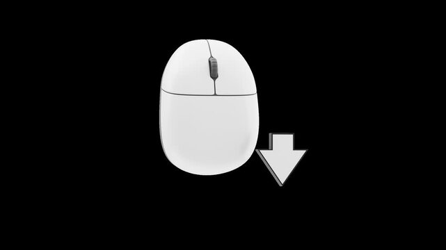 3D Scroll Down | Alpha Channel