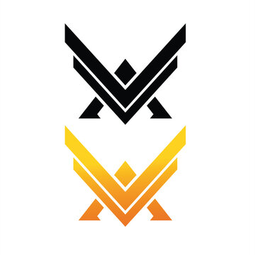 the concept of the letter V phoenix or bird is very nice and elegant
