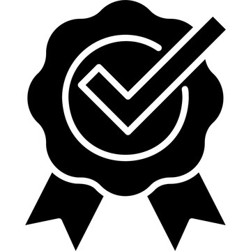 Solid Fill Approve Icon