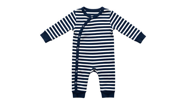 striped baby romper