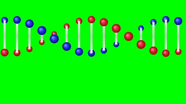Abstract representation of DNA molecules with complementary base pairs against a vibrant green background, symbolizing genetic code and scientific research