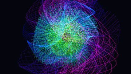 kinetic spirograph nebula 3d © asamiile