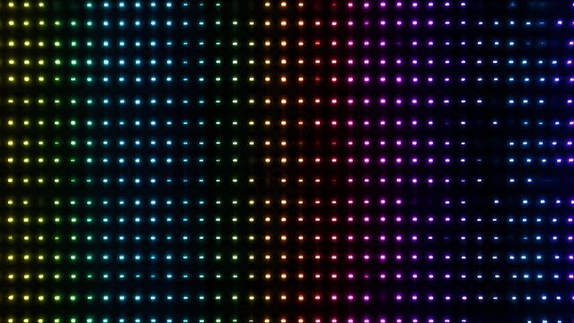 Colorful LED Light Grid Abstract Background Texture