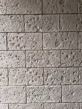 Porous natural stone tile wall texture