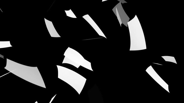 Sheets documents falling. Cinematic 3d rendering animation, White paper animation flying,
Blank paper sheets falling down, Drowned in Paperwork with too much Work. Blank white pages falling 