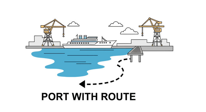 transport route to port.