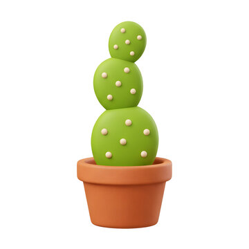 Cartoon green apple with red spots on white background