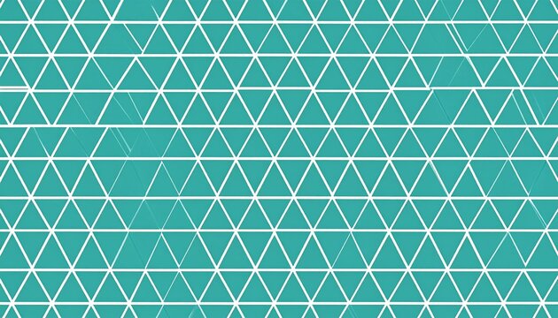 Geometric triangle pattern design in teal and white